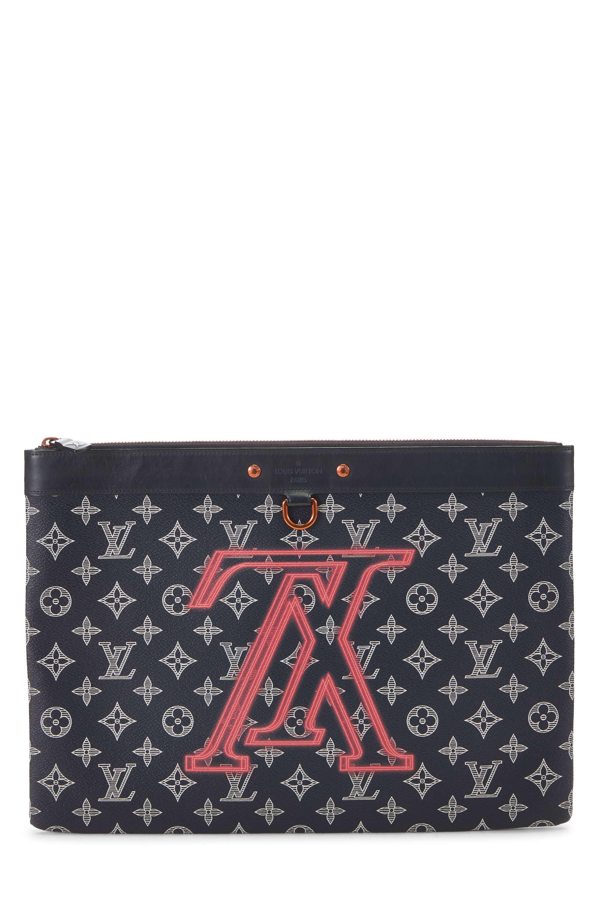 Navy Monogram Upside Down Pochette Apollo GM