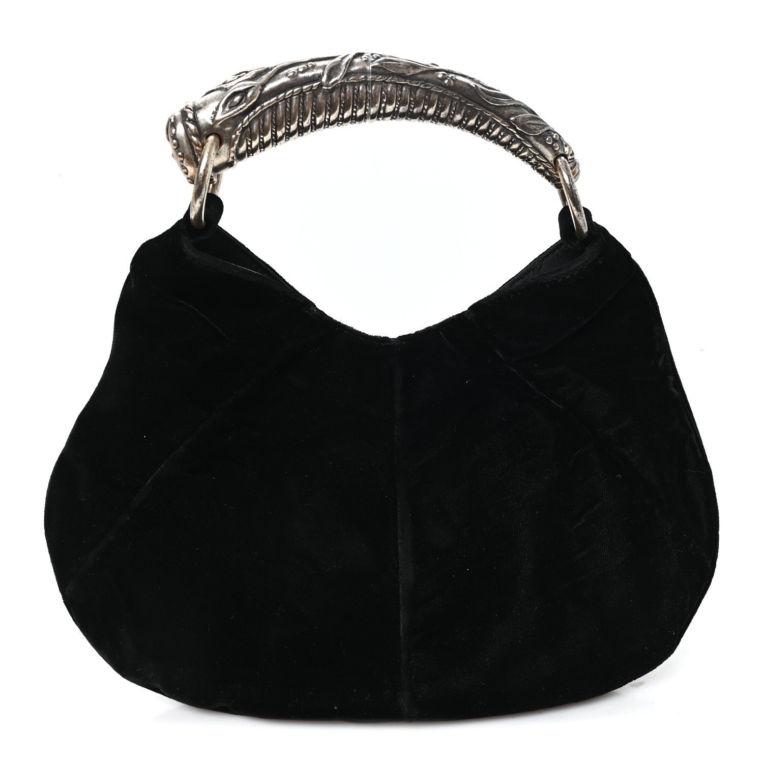 Saint Laurent Velvet Small Mombasa Black
