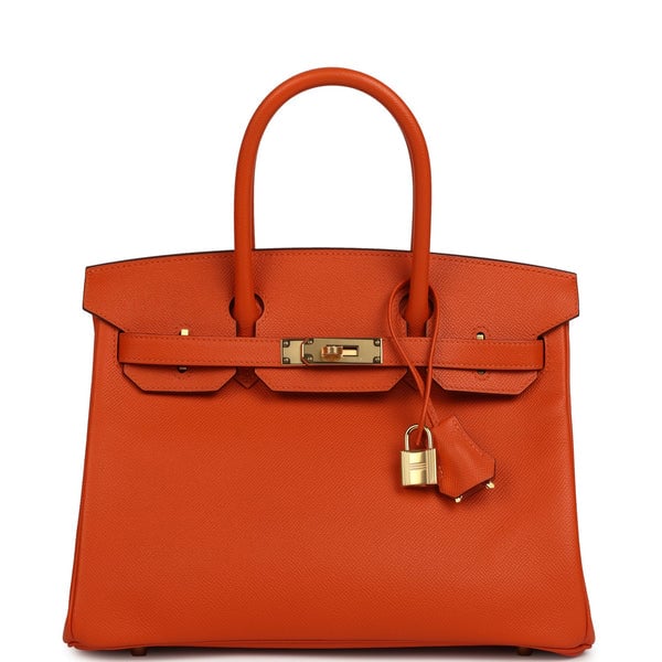 Hermes Hermes Birkin 30 Feu Epsom Gold Hardware