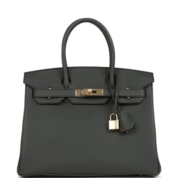 Hermes Hermes Birkin 30 Plomb Togo Permabrass Hardware