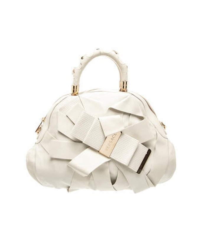 Versace Leather Top Handle Bag
