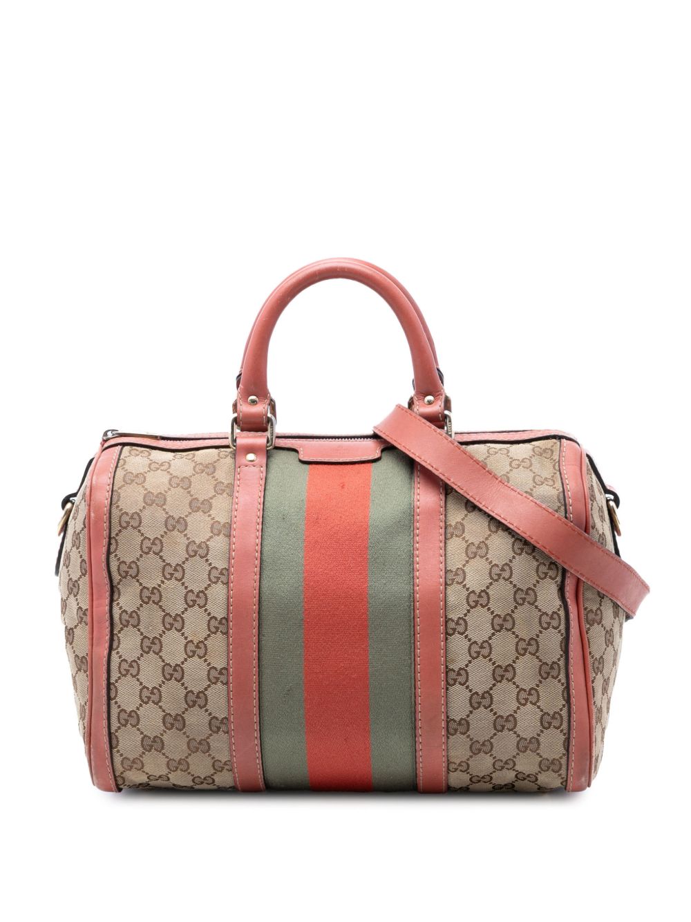 2016-2026 Medium GG Canvas Web Joy Boston Bag satchel