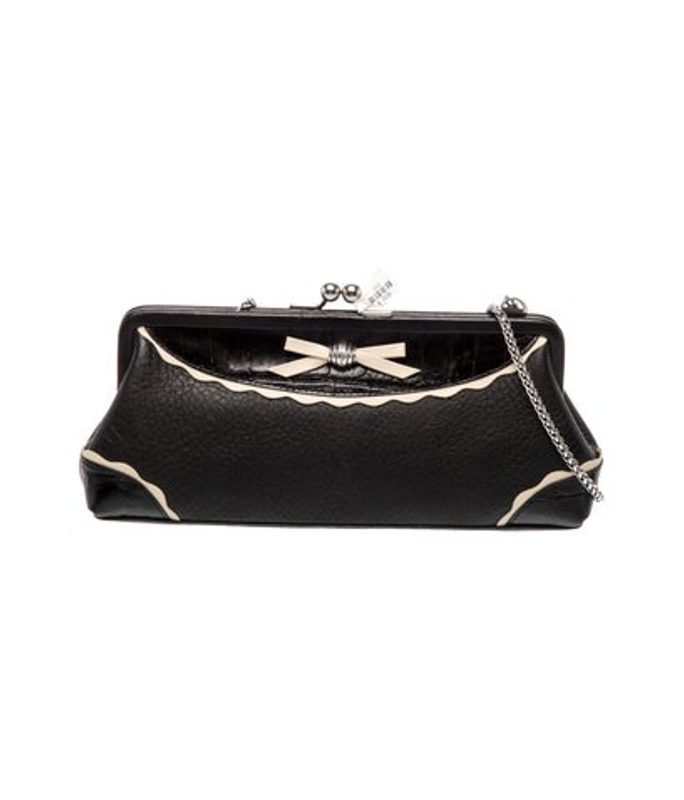 Badgley Mischka Mischka Leather Evening Bag