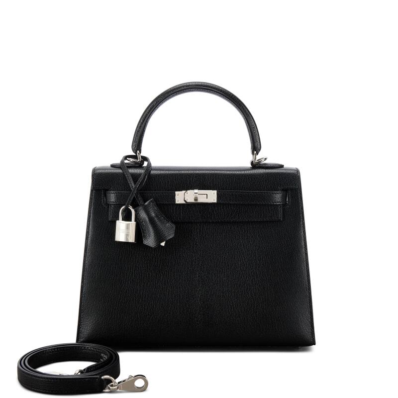 Black Chèvre Chamkila Kelly 25 Sellier Palladium Hardware, 2025