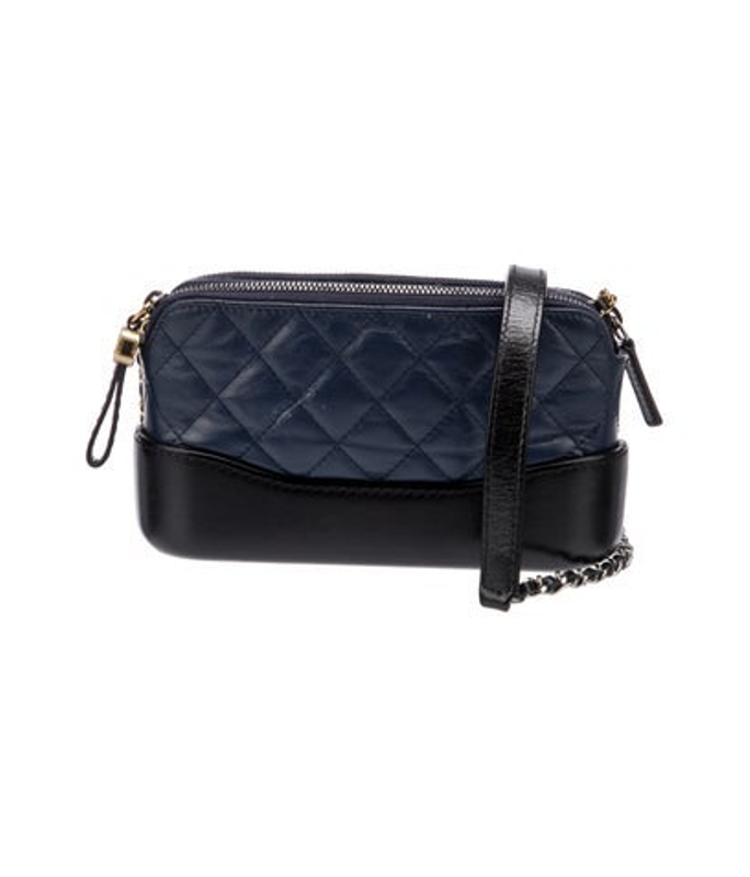 Chanel Gabrielle Double Zip Clutch W Chain