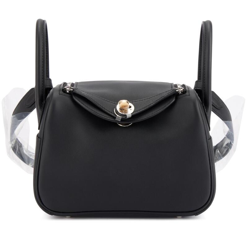 Hermes Black Swift Mini Lindy II Electrum Hardware, 2025