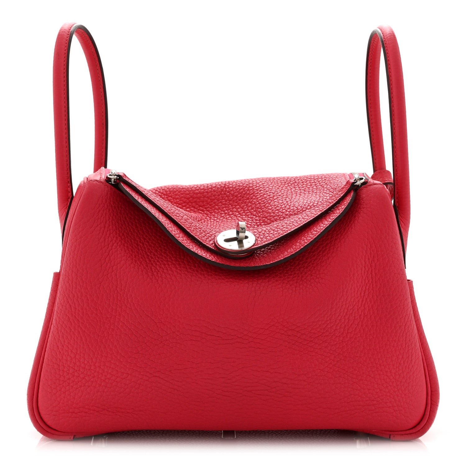 Hermes Taurillon Clemence Lindy 26 Rose Extreme