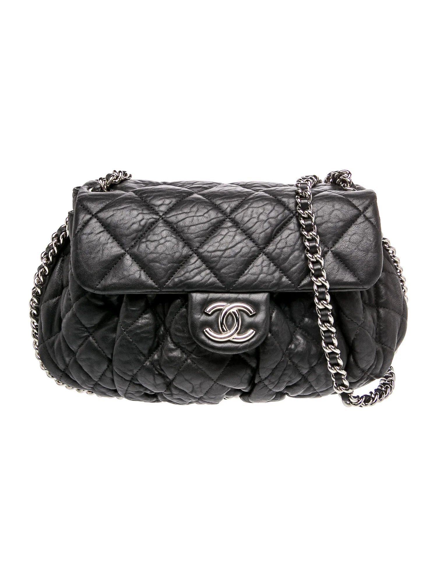 Quilted Medium Chain Around Flap Bag