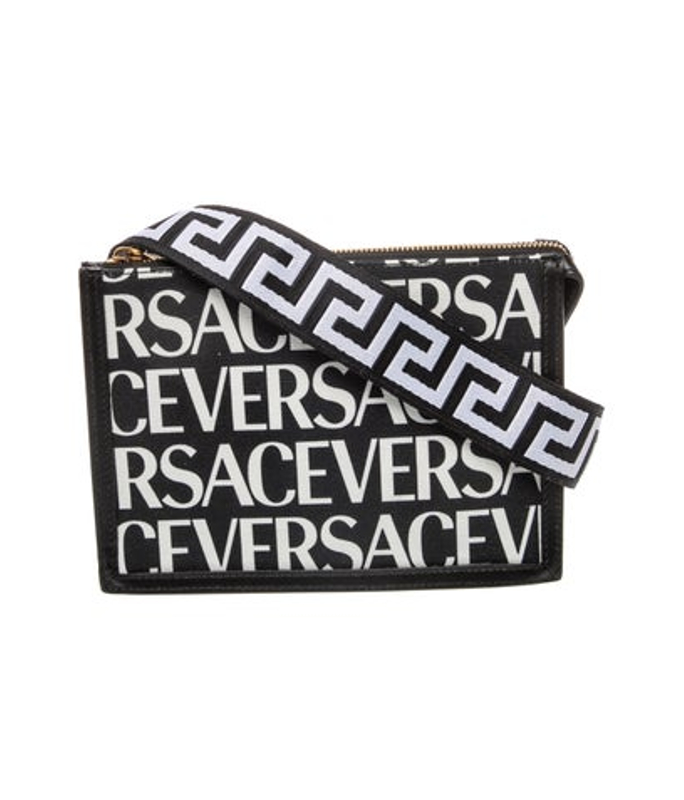 Versace Canvas Shoulder Bag