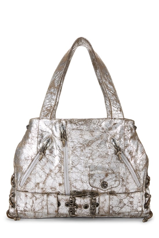 Chrome Hearts Silver Leather JJ Dean Bag