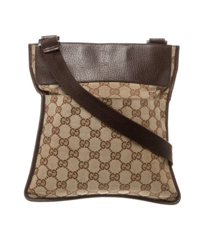 Gucci Gg Canvas Messenger Bag Vintage