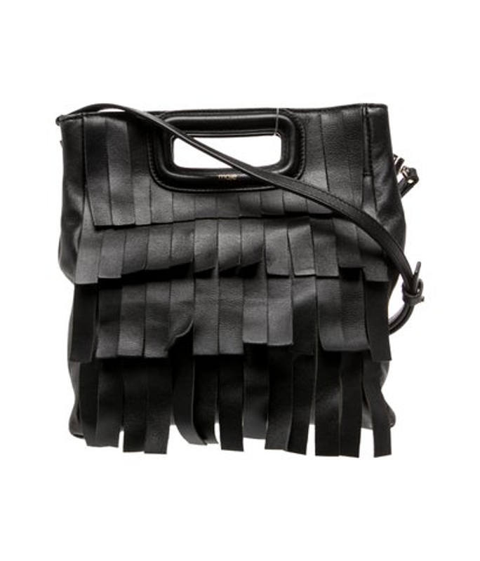 Maje Leather Messenger Bag
