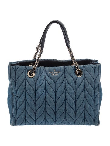 Denim Top Handle Bag