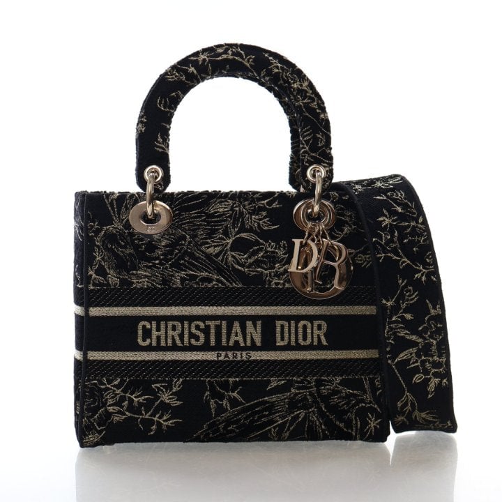 Christian Dior Medium Embroidered Lady D-Lite