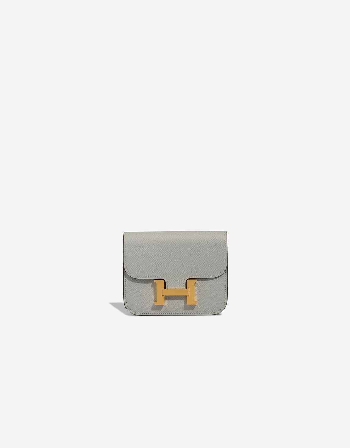 Hermes 
		Constance Slim Wallet Evercolor Bleu Glacier    