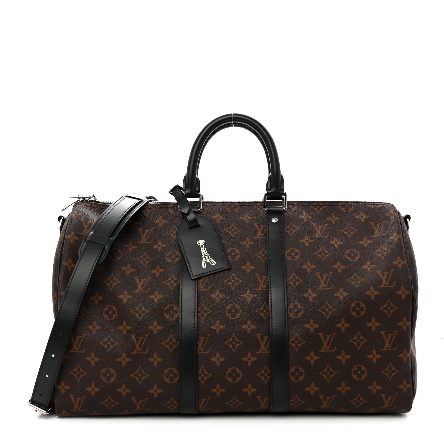 Louis Vuitton Monogram Macassar Keepall Bandouliere 45