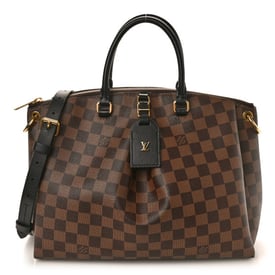 Louis Vuitton LOUIS VUITTON Damier Ebene Odeon Tote MM Black