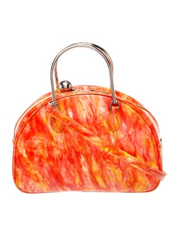 Moschino Leather Top Handle Bag