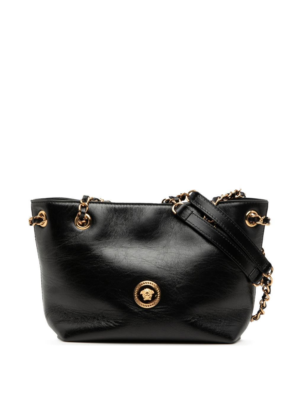 Versace 1990-2000 Leather La Medusa shoulder bag