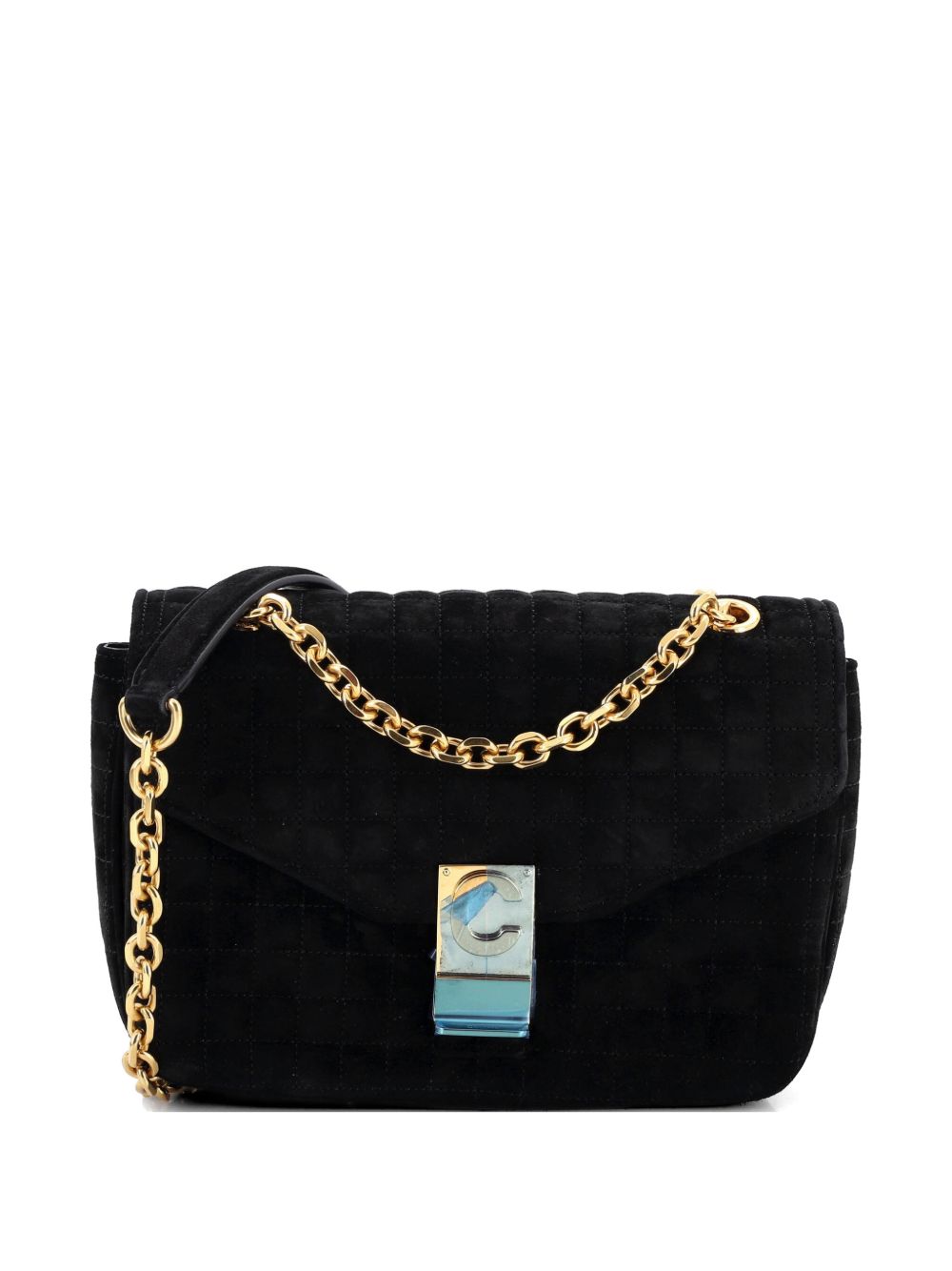C Bag Quilted Suede Medium crossbody bag