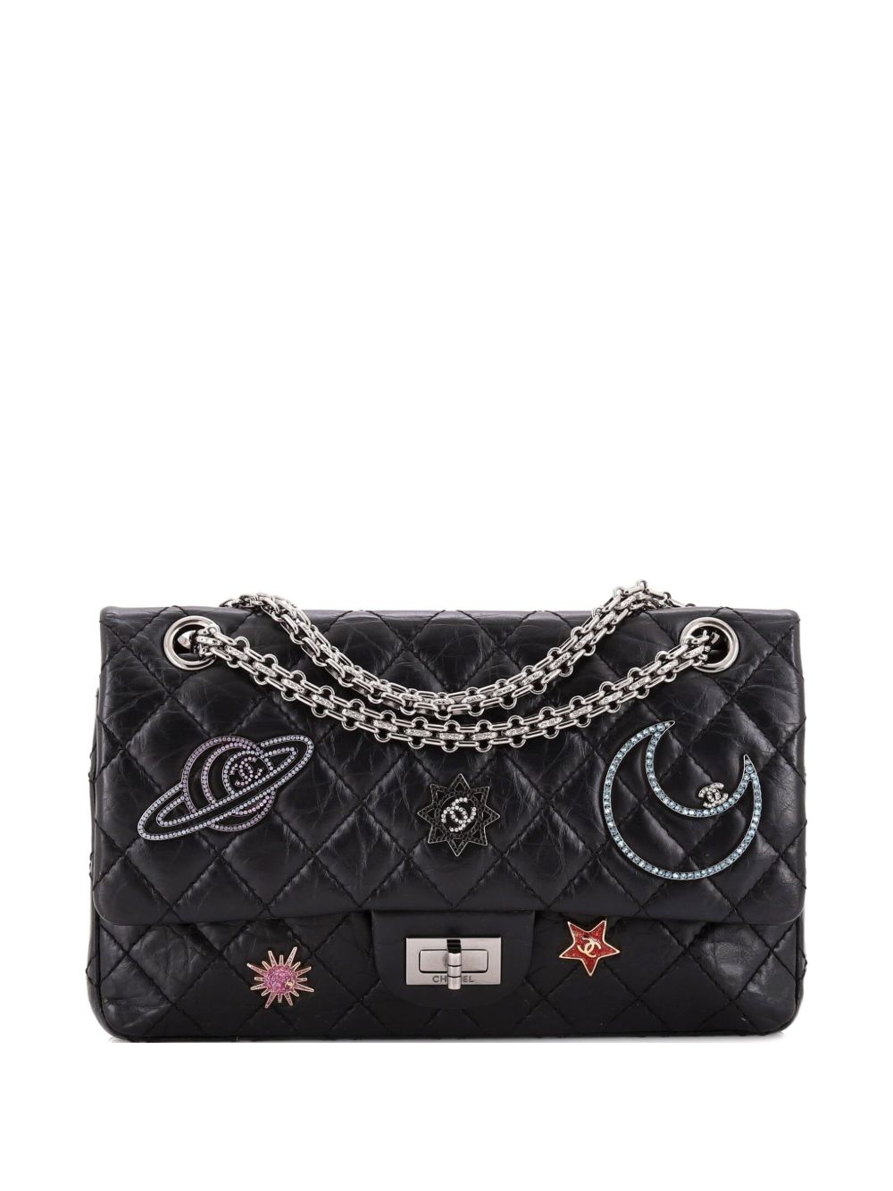 Space Charms Reissue 2.55 Flap Bag Quilted Aged Calfskin 225 shoulder bag