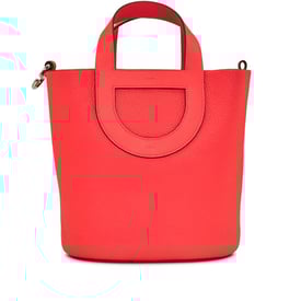 Hermes Rose Texas Clemence and Swift In-the-Loop 23 Palladium Hardware, 2022