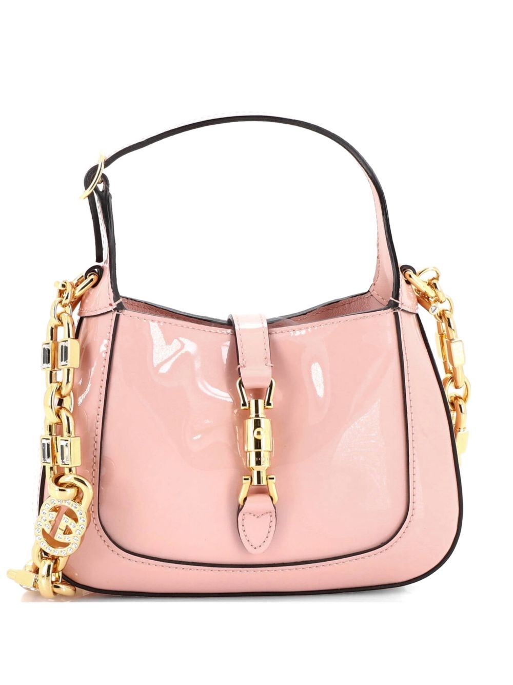 Jackie 1961 Chain Hobo Patent Mini shoulder bag