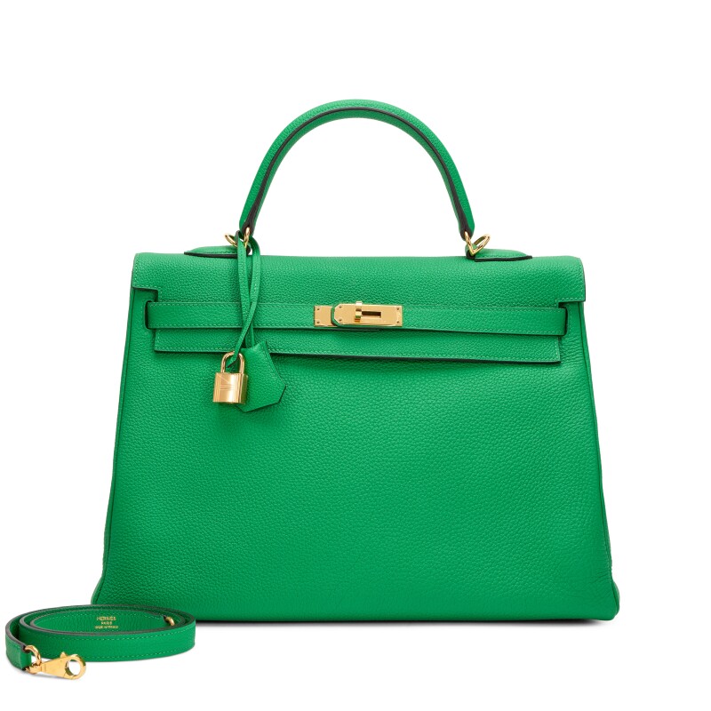 Hermes Bambou Retourne Togo Kelly 35 Gold Hardware, 2014
