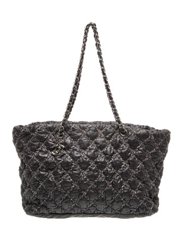 Tweed On Stitch Bubble Tote