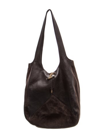 Chloe Leather Balloon Patchwork Suede Leather Tote 2025