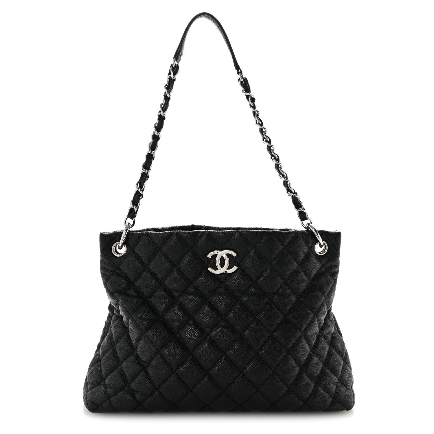 Chanel Caviar Quilted Easy Zip Tote Black