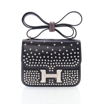 Hermes Box Leather Cloute Mini Constance 18 2024