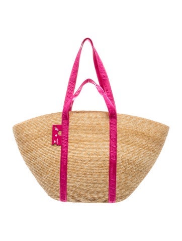 Raffia Top Handle Bag