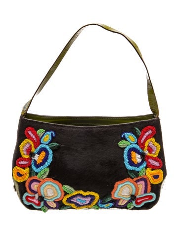 Etro Calf Hair Shoulder Bag