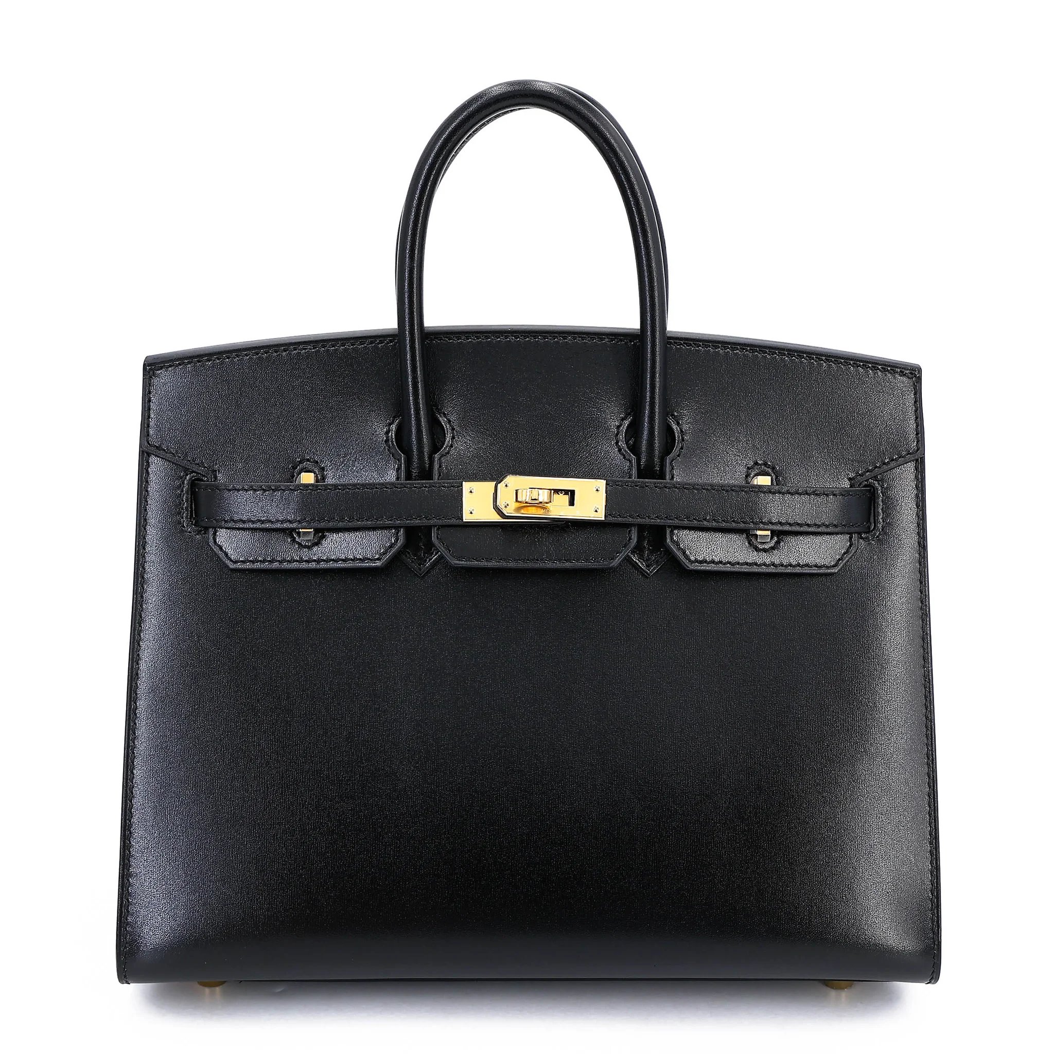 Unused ( Rank NS ) HERMÈS Birkin 25 Sellier Noir (89) Box-calf Gold hardware W (2024)
