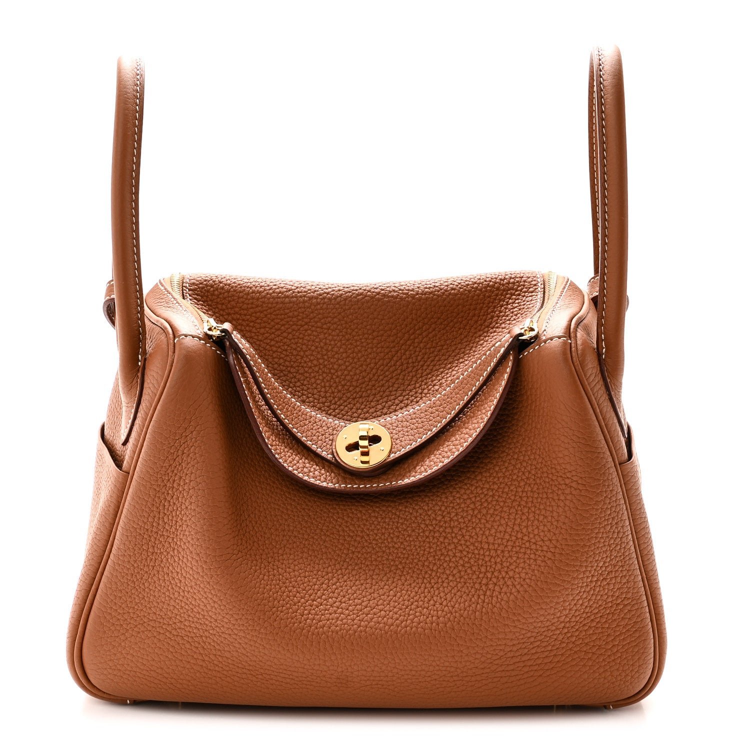 Hermes Taurillon Clemence Lindy 26 Gold