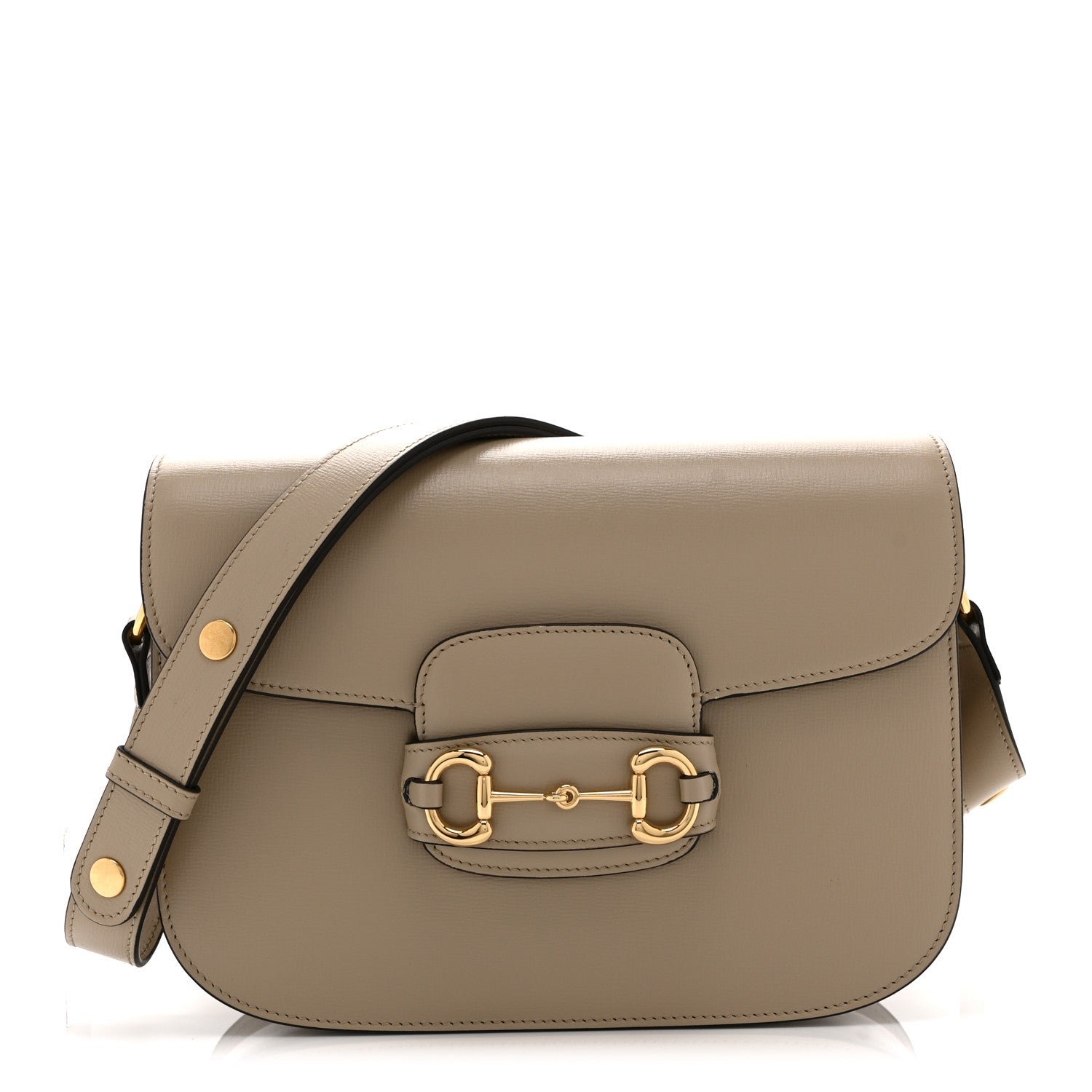 Gucci Azalea Calfskin Horsebit 1955 Shoulder Bag  Oatmeal