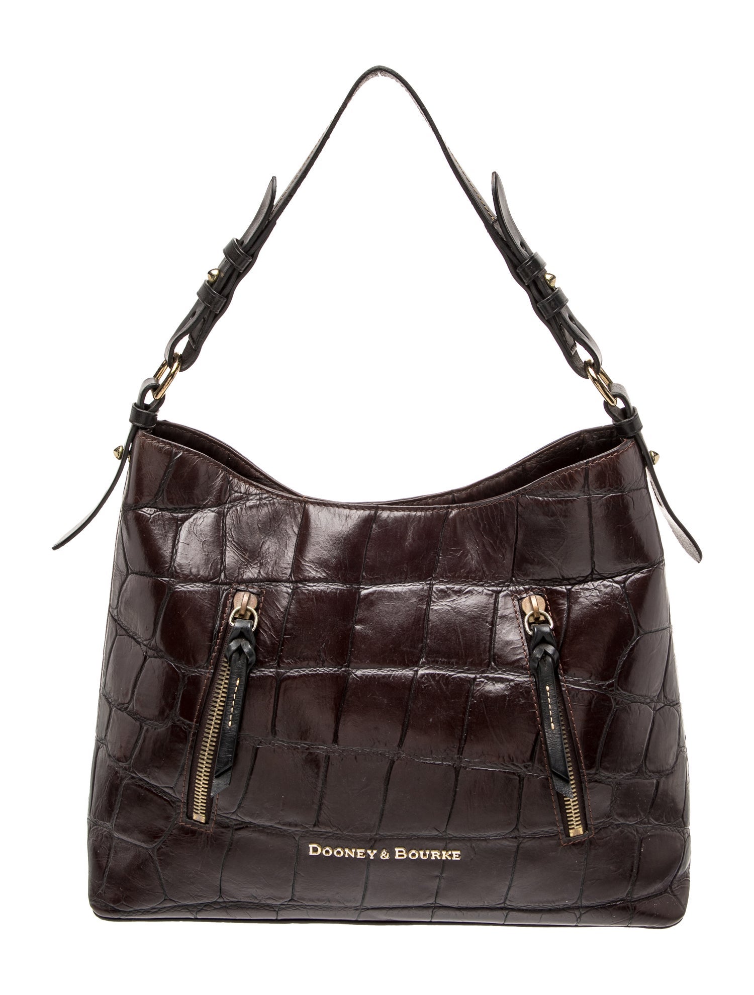 Dooney & Bourke Embossed Leather Shoulder Bag