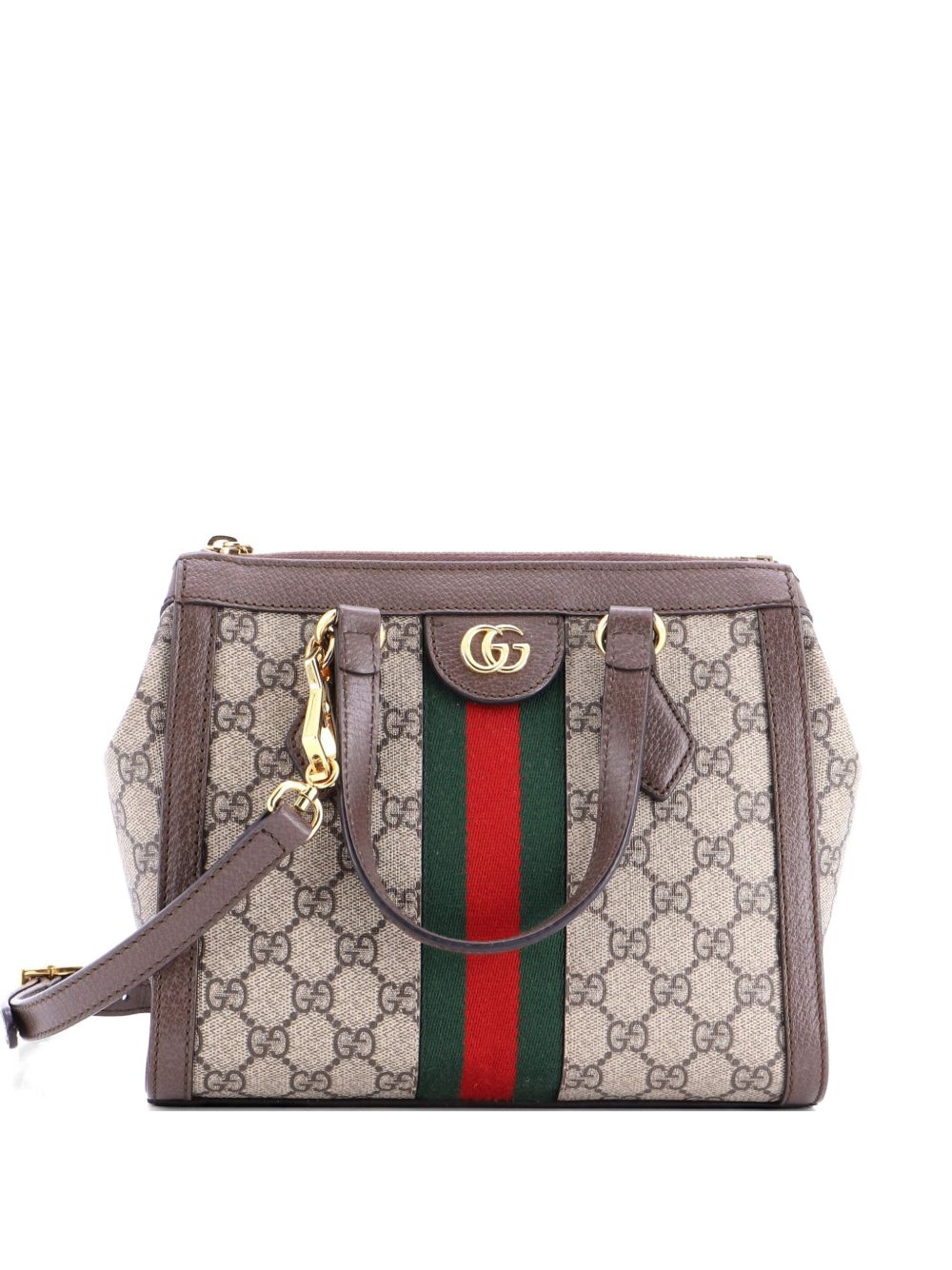 Ophidia Top Handle GG Coated Canvas Small tote bag