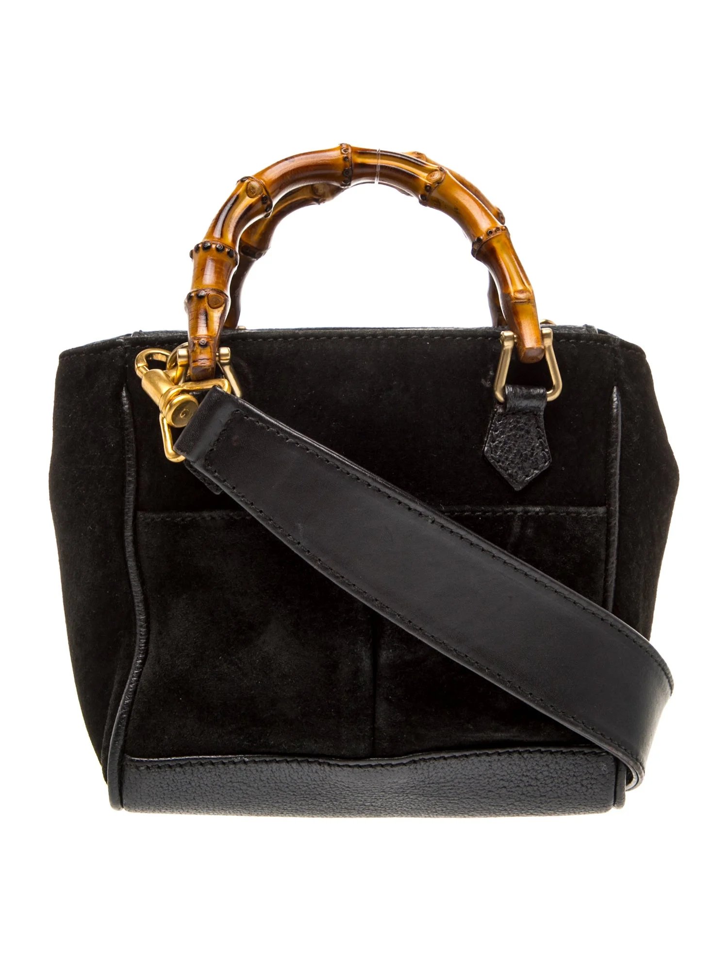 Bamboo Top Handle Bag Vintage