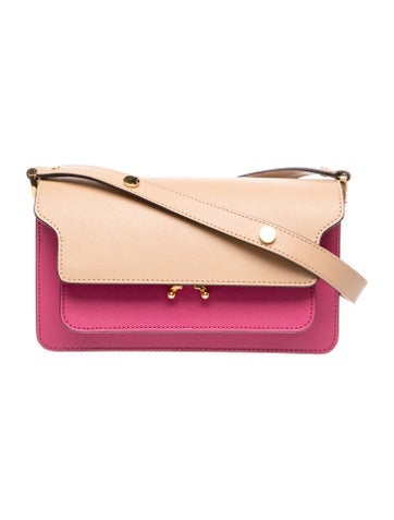 Marni Saffiano Leather Shoulder Bag