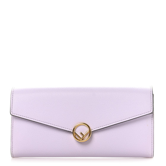 Fendi Vitello Cruise F is Fendi Continental Envelope Wallet on Chain Anemone