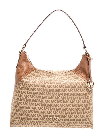 Michael Kors Canvas Shoulder Bag Large
