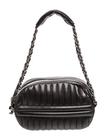 Vertical Quilt Shoulder Bag