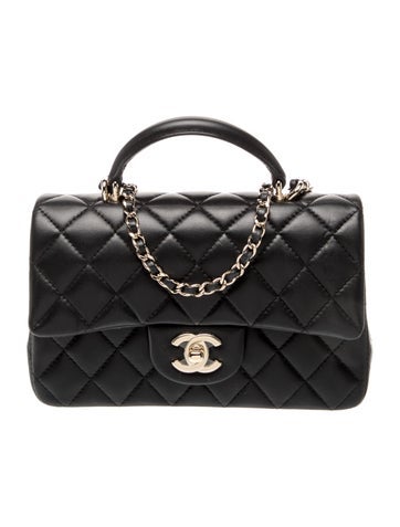 Classic Rectangular Mini Top Handle Flap Bag