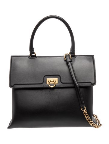 Leather Top Handle Bag
