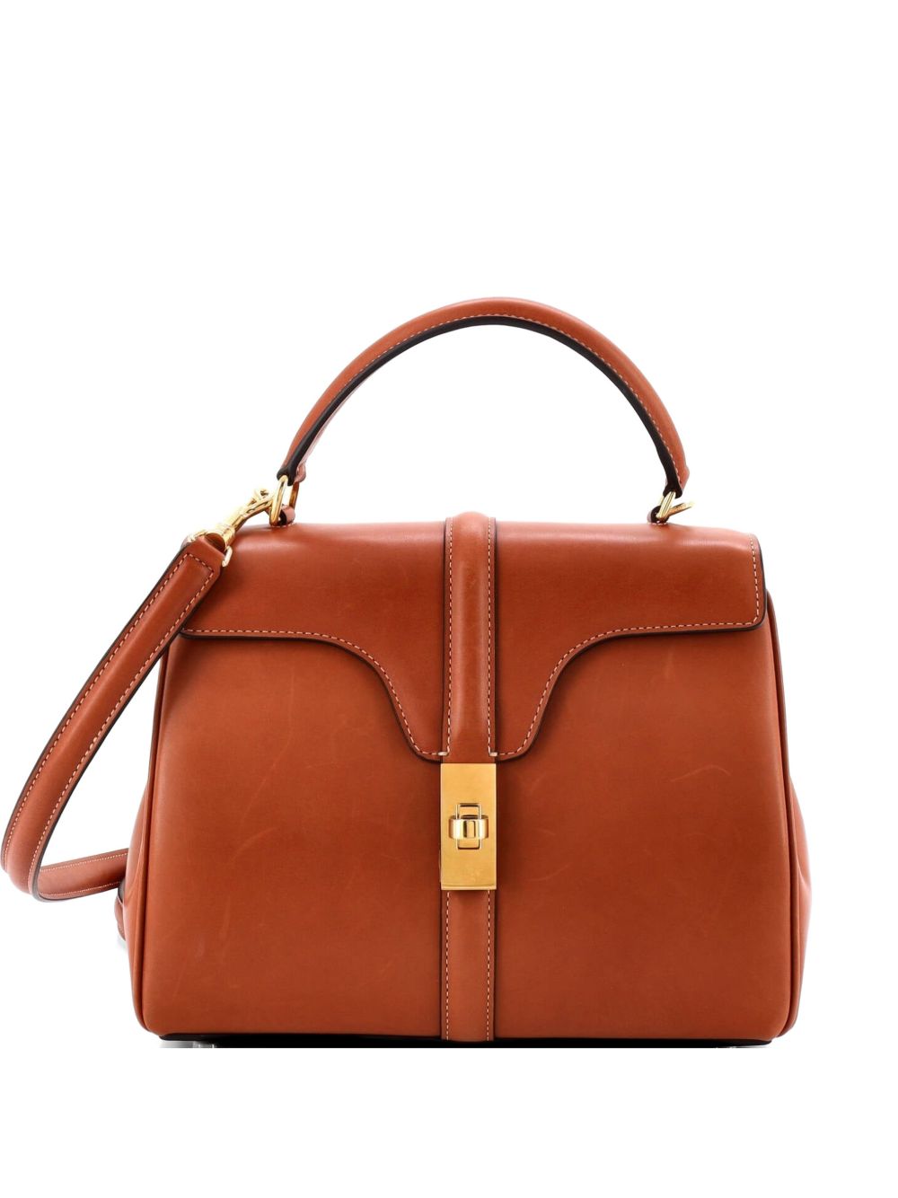 16 Top Handle Bag Smooth Calfskin Small satchel