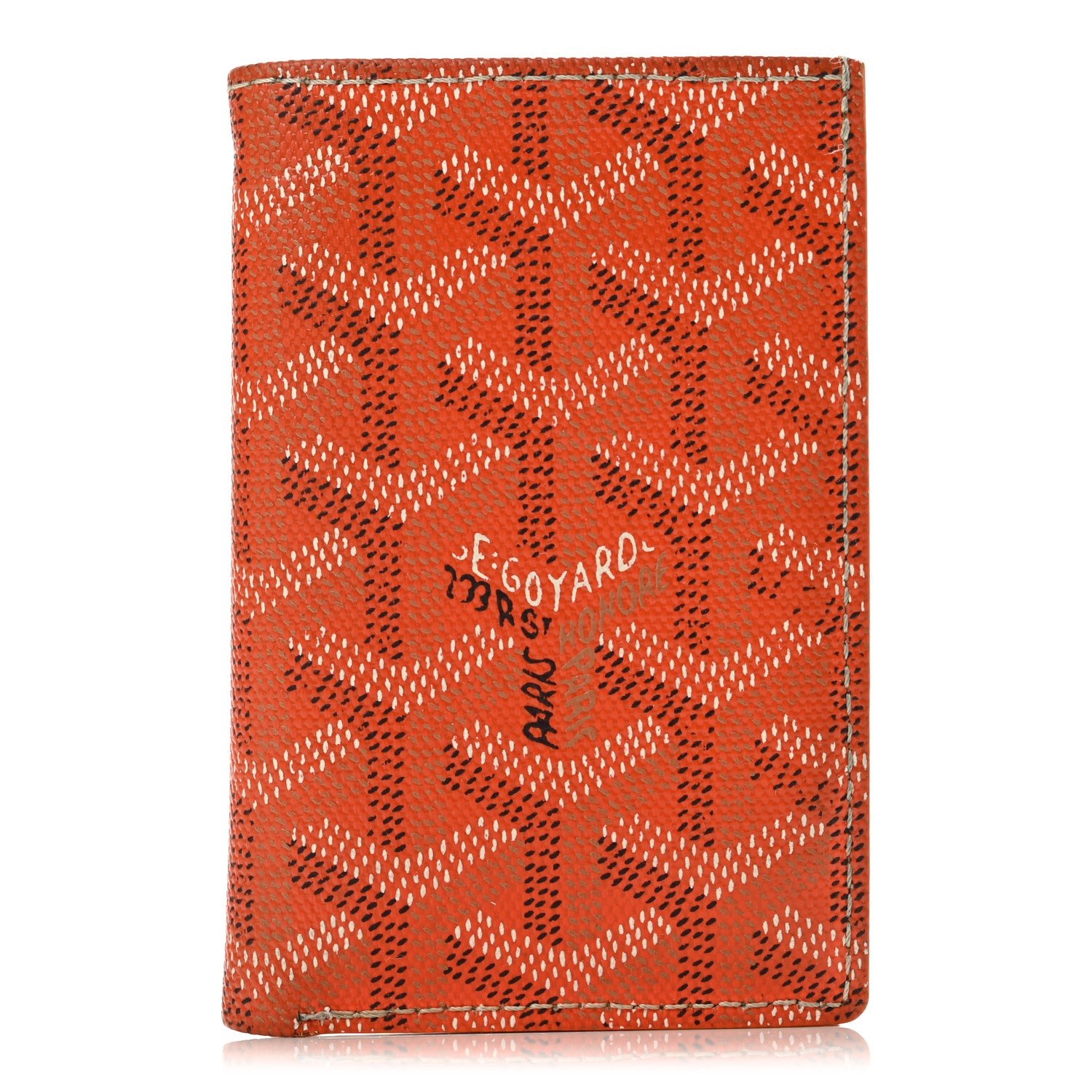 Goyard Goyardine Saint Pierre Card Holder Orange