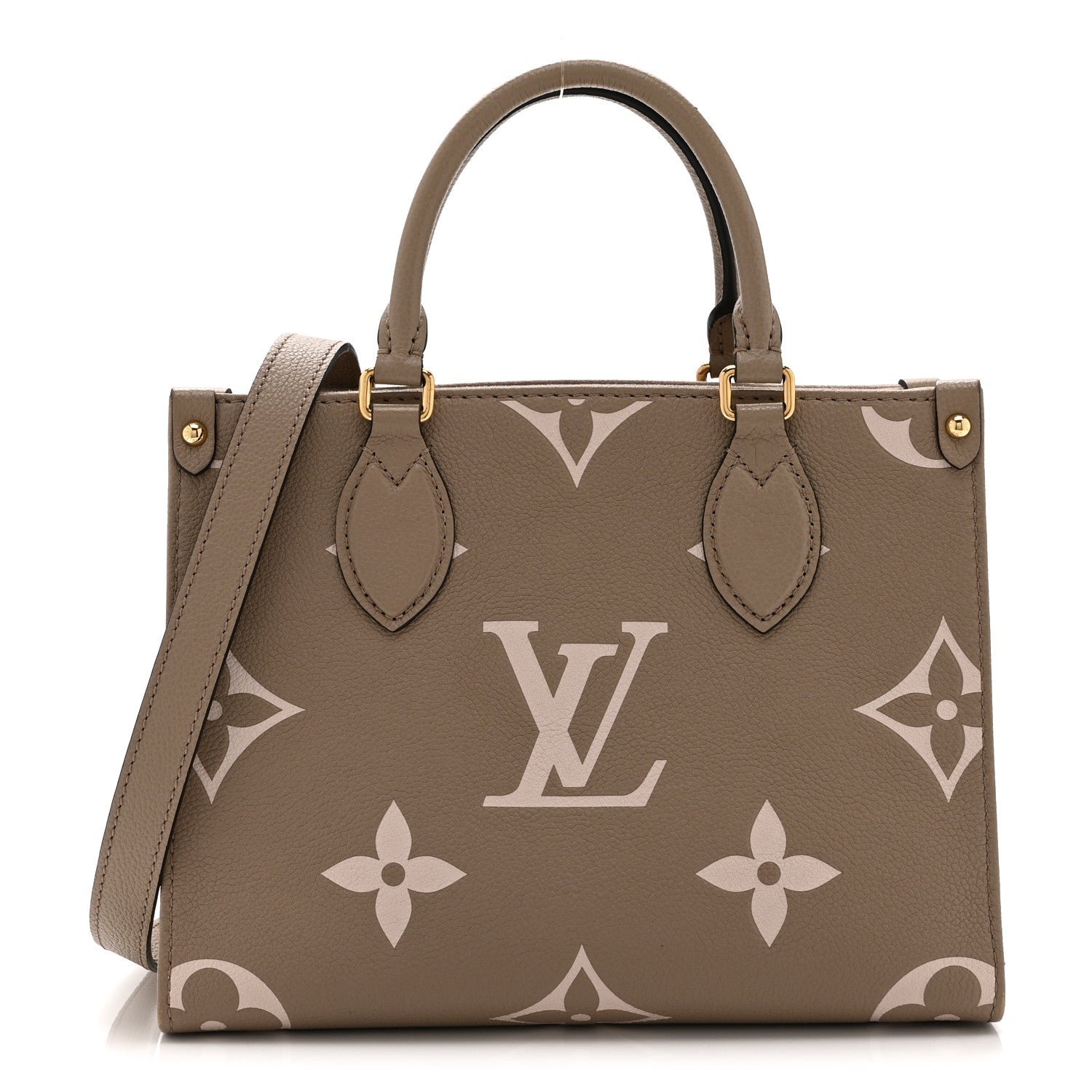 Louis Vuitton Empreinte Monogram Giant Onthego PM Tourterelle Creme