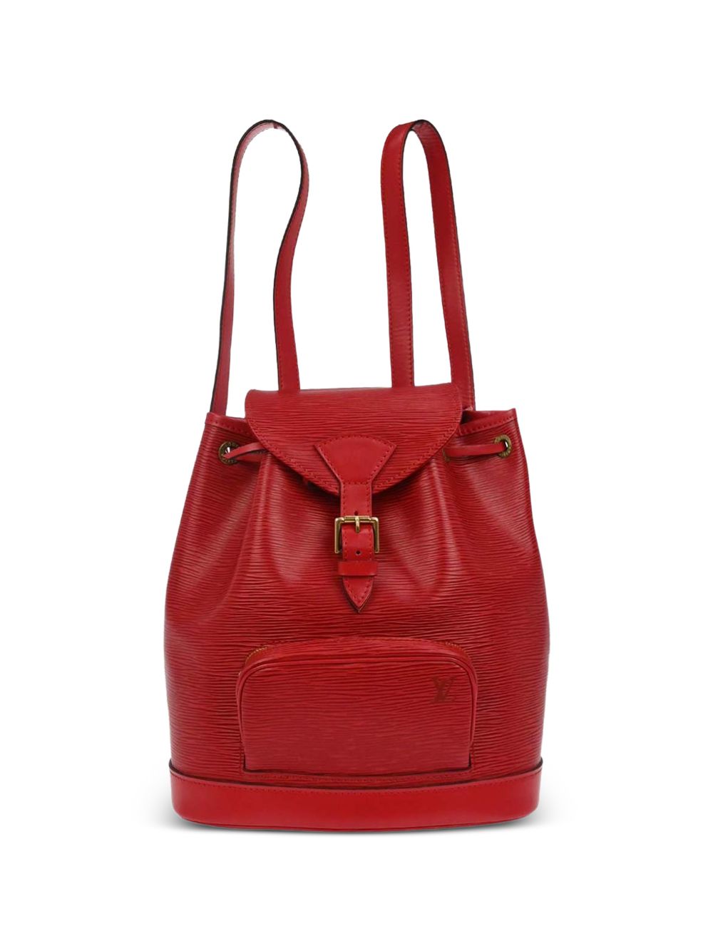 1990s-2000s MM Montsouris Monaco textured leather backpack
